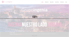 Desktop Screenshot of grupo-ingenia.es